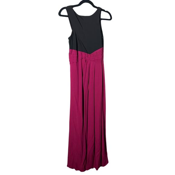 David Meister Women's Barcelona Berry Gown Size 4 Pink Black Full Length Dress - Picture 2 of 9